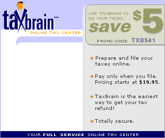 Tax Brain. Online Tax Center. Your have a life. Let us do your taxes.
