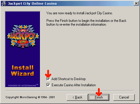 Jackpot City Online Casino. Casino Software Installation. You are now ready to install Jackpot City Online Casino.