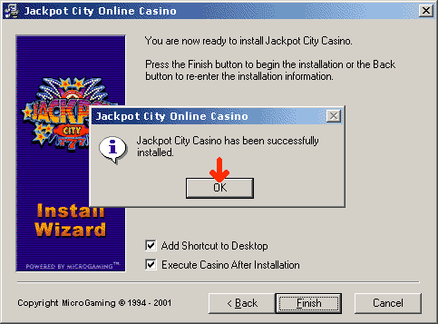 Jackpot City Online Casino. Casino Software Installation. Jackpot City Online Casino has been successfully installed.
